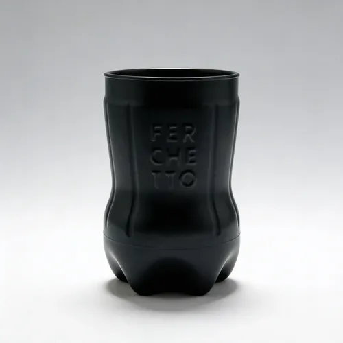 Vaso de Fernet - Botella Cortada (Negro)
