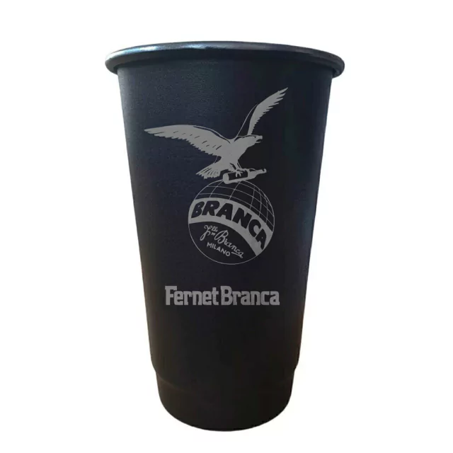 Vaso de Fernet Negro - Logo Blanco